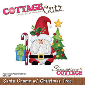 24675. Dies CottageCutz CC-1085 Julemand v/træ