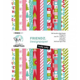 247556 Studio Light Paper Pad "Snowflakes Kisses" CCL-FR-PP56