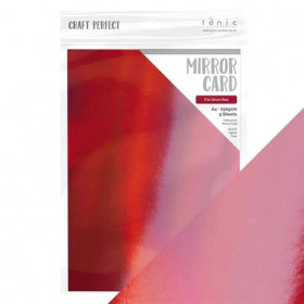 269770 Tonic/Craft Perfect - Iridescent Mirror Card "Fire Stone Red" A4 9770E 5 ark - 250g