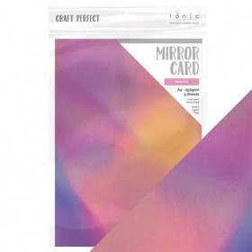 269775 Tonic/Craft Perfect - Iridescent Mirror Card "Petal Pink" A4 9775E 5 ark - 250gr