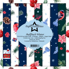 278419 Paper Favourites Paper Pack "Bullfinch Winter" PF419