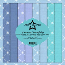 278420 Paper Favourites Paper Pack "Connected Snowflakes" PF420