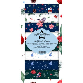 279065 Paper Favourites Slim Card "Bullfinch Winter" PFS065