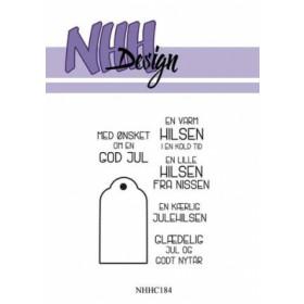 300284 NHH Design Clearstamp "Tag m/Tekster #1" NHHC184