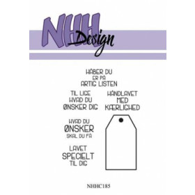 300285 NHH Design Clearstamp "Tag m/Tekster #2" NHHC185