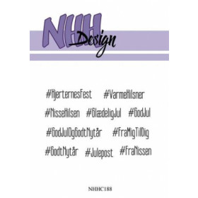 300288 NHH Design Clearstamp "#Hashtag Tekster" NHHC188