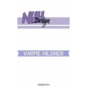 301033 NHH Design Dies "Varme hilsner" NHHD1033 9x1cm