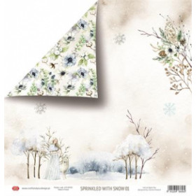 320530 Craft & You Scrapbooking Sheets "Sprinkled with Snow" CP-SWS01 30,5x30,5cm