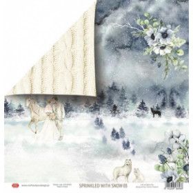 320530 Craft & You Scrapbooking Sheets "Sprinkled with Snow" CP-SWS03 1 ARK