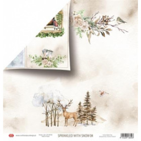 320530 Craft & You Scrapbooking Sheets "Sprinkled with Snow" CP-SWS04. 1 ARK