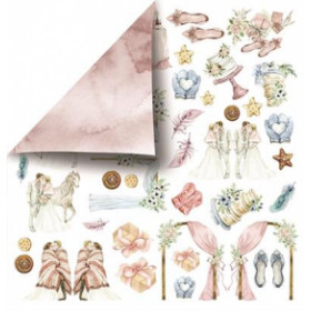 320530 Craft & You Scrapbooking Sheets "Sprinkled with Snow" CP-SWS10 1ARK