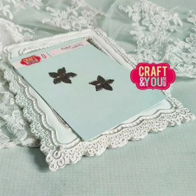 320999 CRAFT & YOU DIE "Mini Poinsettia" CW199 Største: 2,9x2,9cm