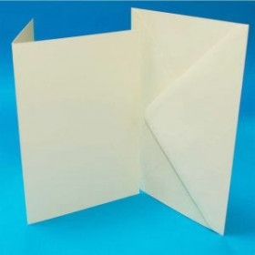 386566 Kort & Kuverter 50 stk "Ivory" DL