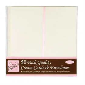 386572 Card/Envelopes 10,5x21cm "Cream" ANT 1513021