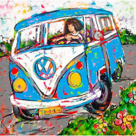 44263. Diamond painting sæt folkevognsbus 30x40cm VC305