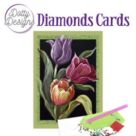 44390. Diamond Card tulipaner 10x15cm