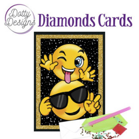 44392. Diamond Card smilende sol 10x15cm