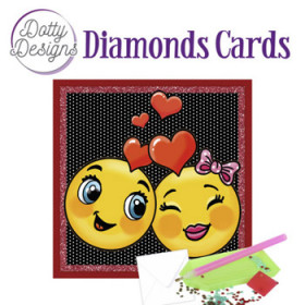 44393. Diamond Card love smil 15x15cm