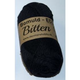 5-29. Garn Bitten bomuld Eco Sort