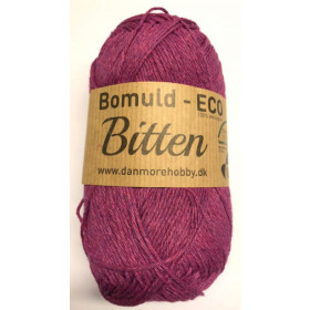 5-38. Garn Bitten bomuld Eco Fuchsia 38