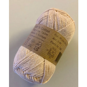 5-99. Garn Bitten bomuld Eco Lino beige