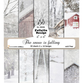 69386. The Snow is falling 15x15 cm (6x6 )