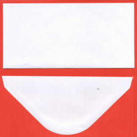 75934. Kuvert til mini Slimcards 82x165mm hvid. 1 Stk