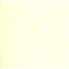 75942. Kuvert 14x14cm elfenben med spidsluk 1 stk
