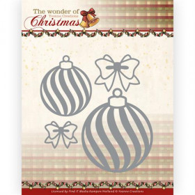 923289 YVONNE DESIGN DIE "Christmas Wonder Baubles" YCD10289